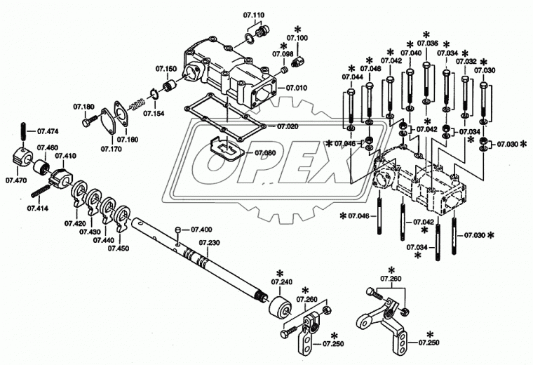 1311 307 019 Вал переключения передач ZF